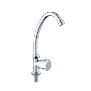 Single-Handle Gooseneck Kitchen Faucet – Chrome Finish MQ-450