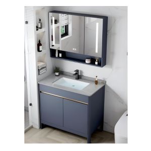 Standing Vanity Combo 80cm LED Mirror& Modern Storage