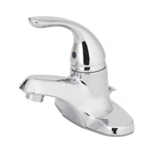  Chrome Single-Handle Bathroom Faucet