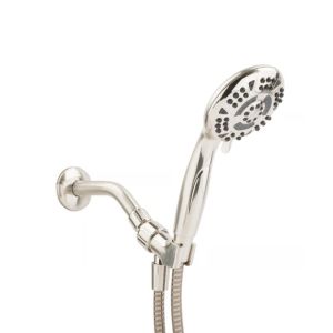 Chrome Handheld Shower Head W/ Hose & Wall Bracket