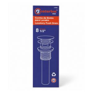 Lavatory Push Drain W/8in Tube