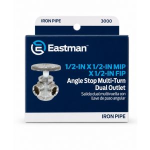 Angle Stop Multi-Turn Dual Outlet Valve 1/2