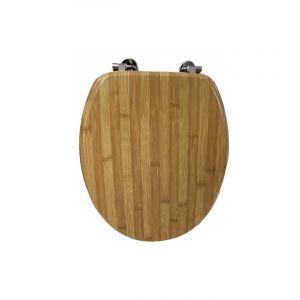 Printed MDF Toilet Seat 18 in Bamboo 1 Each 4109195