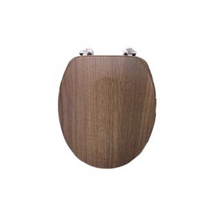 Printed MDF Toilet Seat 18 In Acacia 1 Each 4109675