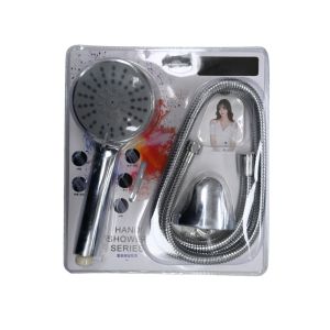 Handheld Shower Head Set with Flexible Hose – Chrome Finish
