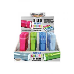 Ace Trend 9 Led Flashlight 54 Lumen 7.3 In Multicolor 1 Each 3390226
