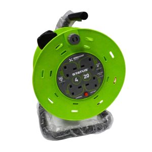 4-Socket Cable Reel Extension Lead 20 m