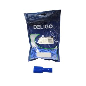 Deligo Fully Insulated Female Puch On Terminals 300v Blue 1 Each TPFB63FI