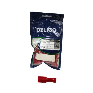 Deligo Fully Insulated Female Puch On Terminals 300v Red 1 Each TPFR48FI