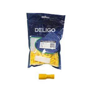 Deligo Fully Insulated Female Puch On Terminals 300v Yellow 1 Each TPFY63FI