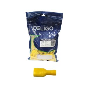 Deligo Fullu Insulted Female Push On Terminals 300v Yellow 1 Each TPFY95FI