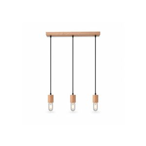 Wooden 3-Light Ceiling Pendant