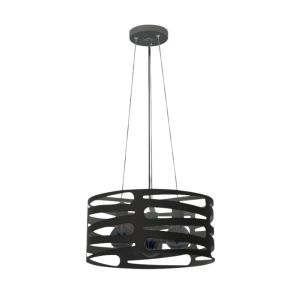 Black Pendant Ceiling Lamp – Cylindrical Design