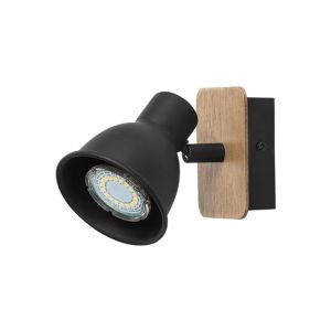 Riko Spotlight Wood-Black 1xgu10 1Ea 955RIKO1W
