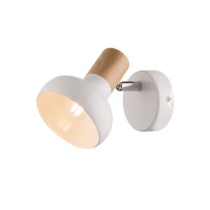 Wall Lamp W/ Wood Accent 1xe14 White 1Ea 955ADDY1W/WH