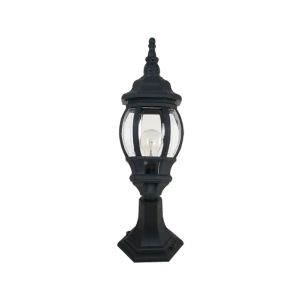 James Outdoor Pillar Lantern H529 Ip44 1xe27 Black 1Ea 96515MF/BL