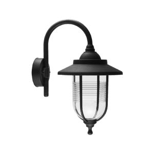 Outdoor Wall Lantern Light , Black Finish 1Ea 96519WD/BL