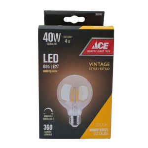 LED Bulb G95 E27 4W- 120v 50-60h