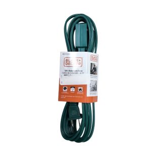 BLACK+DECKER Indoor Extension Cord – 12 ft, Green