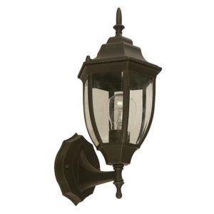 Outdoor Wall Lantern Light, Bronze Finish- 100W
