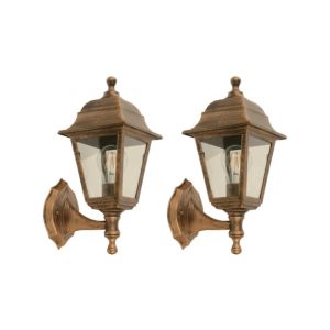 LAMP. EXT. GOLD WALL 1L E27 40W