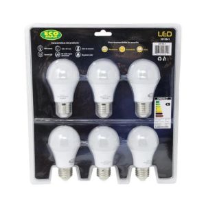 Led Bulb A55 E27 5W 100-240V 3000K 6pk