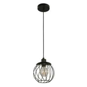 Black Wire-Cage Pendant Lamp – 60 W
