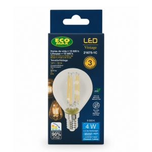 LED Filament Bulb G45 4W E14 120V Daylight
