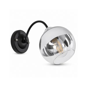 1-Light Wall Lamp Matte Black Finish E27 40W