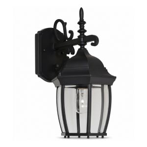 1-Light Outdoor Wall Lantern - Black Finish