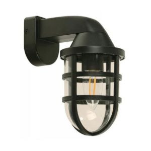 Outdoor Wall Lamp Sand Black E27 10 W