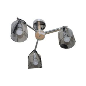 3-Light Ceiling Lamp Chrome Finish E27 40W