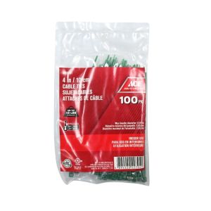 ACE Cable Ties 4 in. (10 cm) – Green, 100 Pack