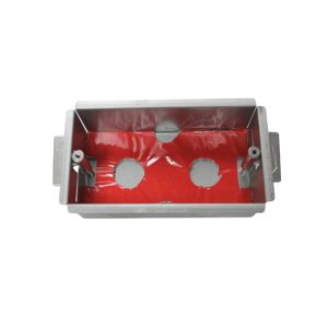 Allied Fire-Rated Galvanised Steel Box 2-Gang 47 mm Deep