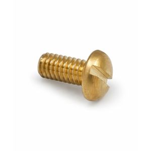 Allied Slotted Pan Screw M4x8 Brass 1 Ea