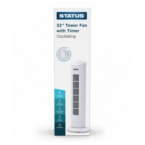  Oscillating Tower Fan with Timer- 32