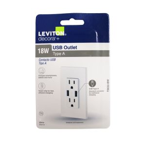 Leviton Grounding Duplex Outlet 15 Amp White 1 Each 3496551
