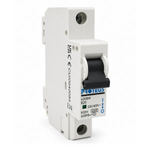 Proteus Miniature Circuit Breaker (MCB) 20A Type B Single Pole