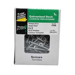  Galvanized Deck Screws 6 x 2