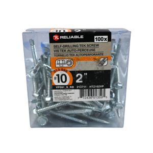 Reliable Self-Drilling TEK Screws #10 x 2