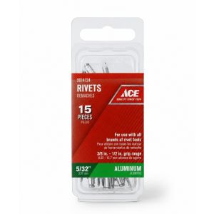 Ace Intl Aluminum Rivets 15s 5/32x1/2 In Silver 1 Each