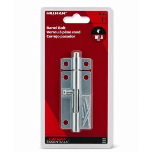 Hillman Barrel Bolt 5 Cd 4 In Zinc Plated 1 Each 851012