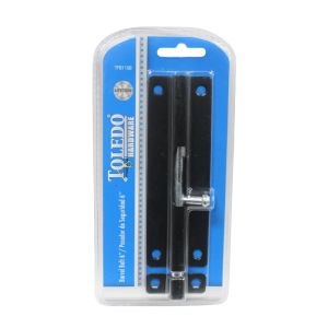 Toledo Barrel Bolt 6in Black Finish 1Ea TFB115B