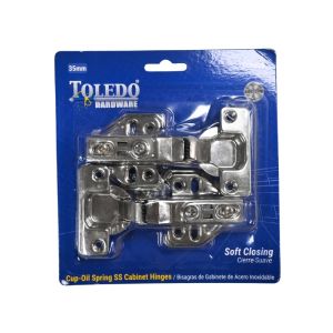 Cabinet Hinges 35mm Stainless Steel (2-Pack)