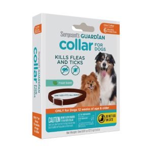 Sergeants Guardian Solid Dog Flea and Tick Collar Deltamethrin 0.97 oz 1 each