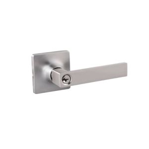 Entry Door Lock Square Lever – Satin Nickel