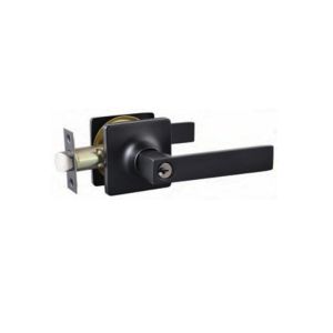Entry Door Lock Square Lever – Matte Black