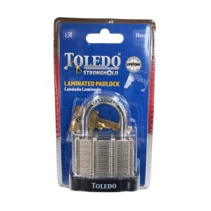 Toledo Stronghold Laminated Padlock – 50mm