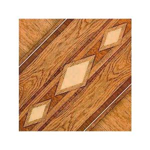 Ceramic Floor Tile Wood Look with Diamond Pattern 45x45 cm