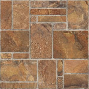  Ceramic Floor Tile 50x50cm Brown Multi-Tone- (9 Tiles per Box)